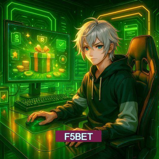 Imagem promocional do app oficial F5BET destacando a conveniência de jogar cassino online pelo celular ou navegador
