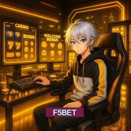 Imagem promocional do app oficial F5BET destacando a conveniência de jogar cassino online pelo celular ou navegador