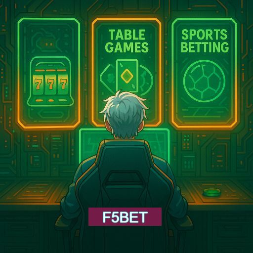 Imagem promocional do app oficial F5BET destacando a conveniência de jogar cassino online pelo celular ou navegador