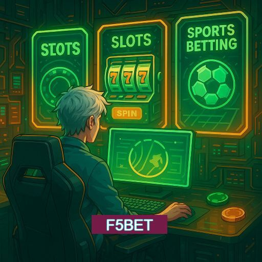 Imagem promocional do app oficial F5BET destacando a conveniência de jogar cassino online pelo celular ou navegador