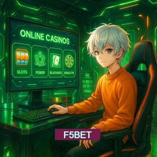 Imagem promocional do app oficial F5BET destacando a conveniência de jogar cassino online pelo celular ou navegador